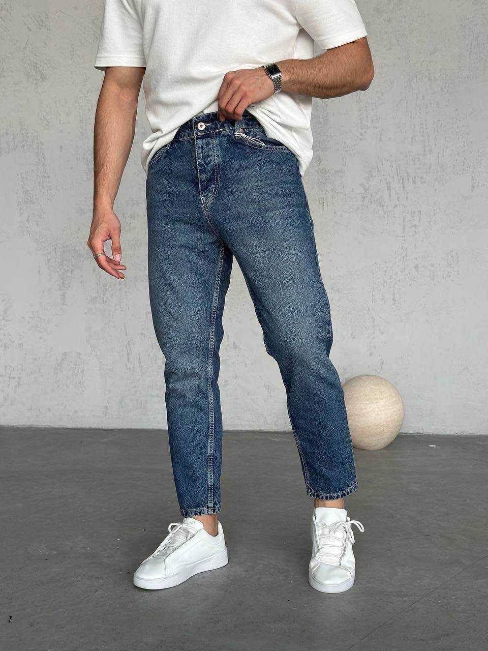 WE11 Dark Blue Wash Pants